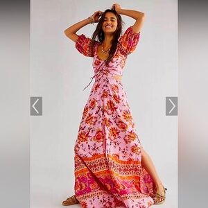 Free People Bali Citrus Skies One-Piece Small